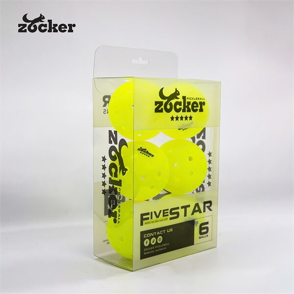 Bóng thi đấu Pickleball Zocker Five Star (Hộp 6 Quả)